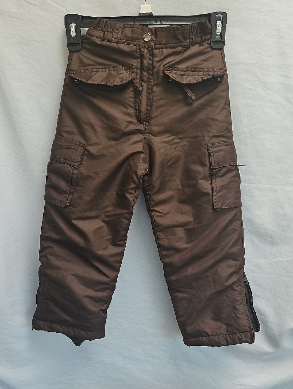 Pink Platinum Brown Kids Snow Pants Size 4. Multi Pockets